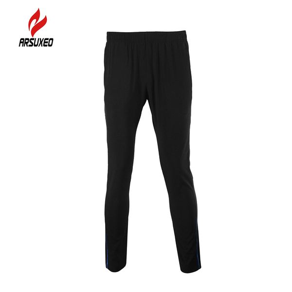 

arsuxeo men's trousers black trousers joggers outdoor cycling pants winter thermal breathable sportswear, Black;blue
