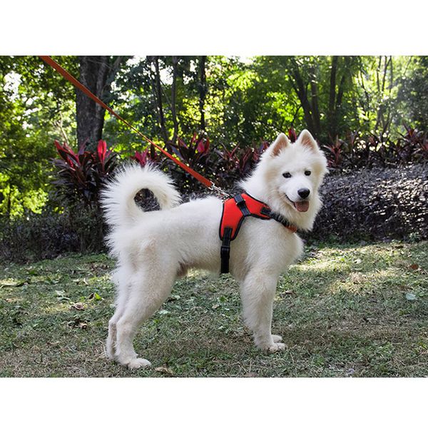 

heavy duty adjustable no-choke dog harness oxford cloth dogs vest for small medium large dogs 669