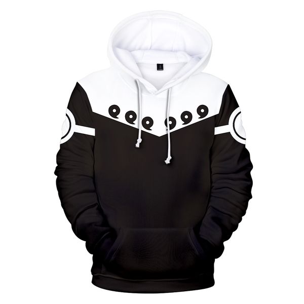 

fashion 3d naruto hoodies men women anime sweatshirts xxs-4xl casual autumn hooded naruto 3d hoodies mens clothing, Black