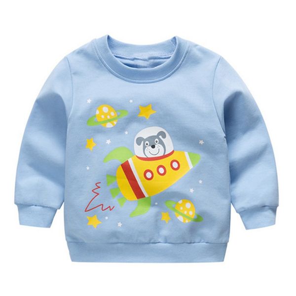 

baby boys girls sweatshirts winter children sweatshirts cartoon long sleeves kids t-shirt clothes sale, Black