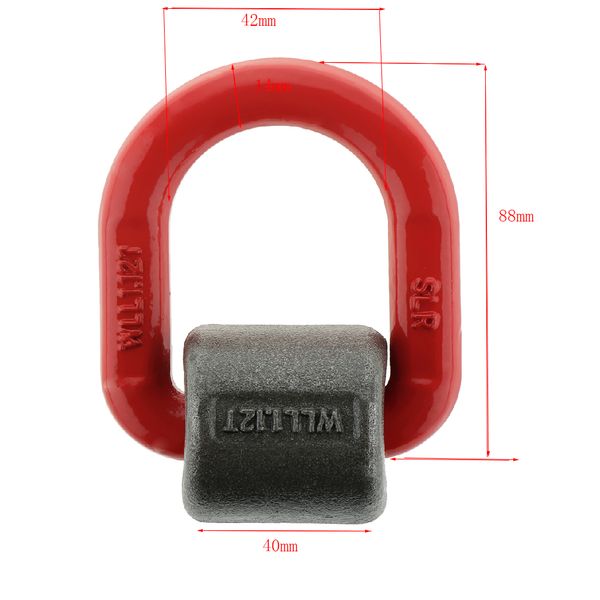 

2x high strength g80 forged d- for trailer truck tie-down 78.5mm 2t