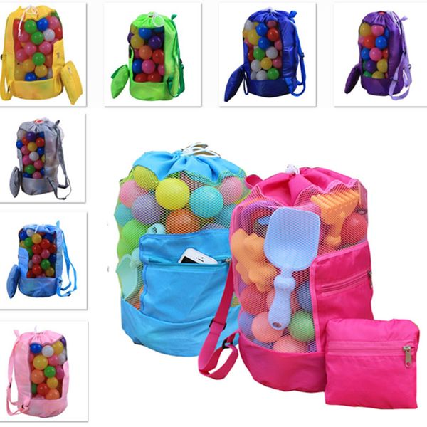 

kids sand beach treasures toys pouch tote mesh childrens storage bag beach shells pouch tool bag h48*d24cm hh7-1002