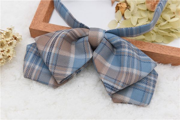 

swallowjk home original chuangge (acetate) plaid jk uniforms bow tie bow, Black;gray