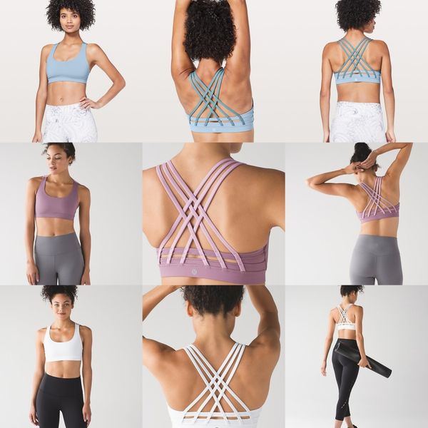 

2020 дизайнер lululemon lulu lu леггинсы lu yoga lemon женщины девушки спортивные бюстгальтеры бюстгальтер тренировки бесшовные камуфляж yog, Black