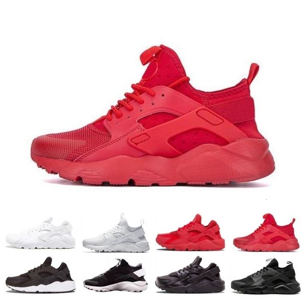 

huarache 1.0 4.0 running shoes men women khaki mint green balck white red sports athletic designer sneakers trainer 36-45