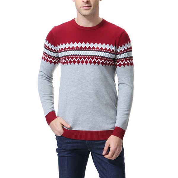 

2019 spring autumn casual men's sweater o-neck striped slim fit knittwear mens sweaters pullovers pullover men pull homme, White;black