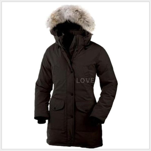 

2019 canada brand womens down parkas new thick warm and windproof waterproof long section slim solid color goose down jacket female winter 6