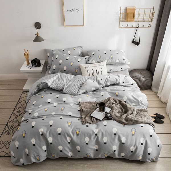 Bedding Set Luxury Fantasy Bulb Bed Set Cotton Queen King Size