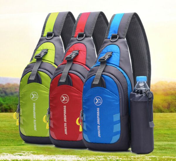 

Unisex Waterproof Chest Bag Outdoor Sport Travel Shoulder Backpack Kettle Bag Nylon Crossbody Shoulder Chest Cycle Sling Bag