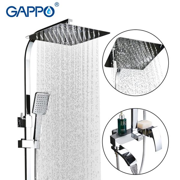 

gappo bathtub faucets shower mixer tap chrome bath mixer rainfall shower faucets waterfall bathroom head bath tub faucet