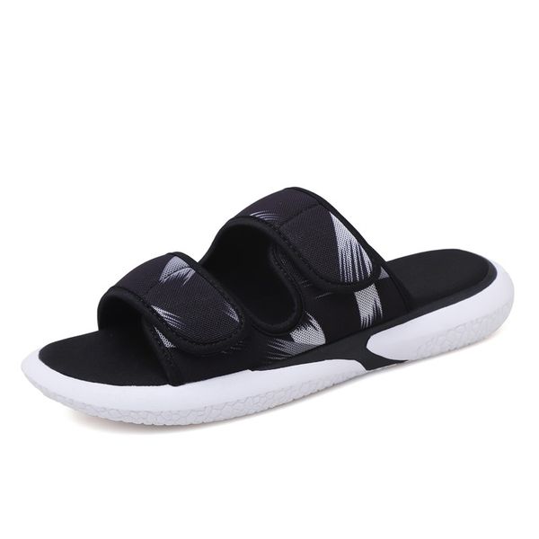 

2019 summer fashion sandals eva massage beach slippers for mens flip flops casual lightweight breathable men sandalias hombre, Black
