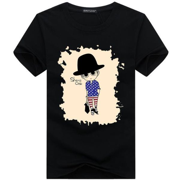 

2017 wholesale tee clothing men's t-shirts 3d painting hip hop clothing mens designer shirts plus size black white, White;black