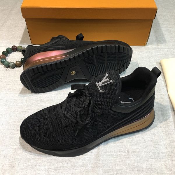 

a7 fashion casual shoes sports shoes men's sneakers comfortable breathable knitted uppers original box packaging zapatos hombre, Black