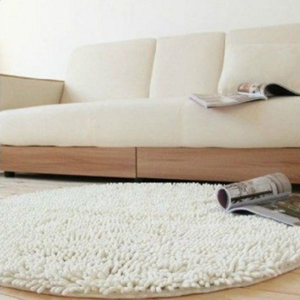 

dia. 80cm round non-slip shag area rug carpet kids play crawling mat rug carpet