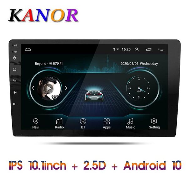 

universal 10 inch 2din android 10 car radio 1080p touch gps navigation bluetooth wifi swc dab fm link mirror obd 2 car dvd