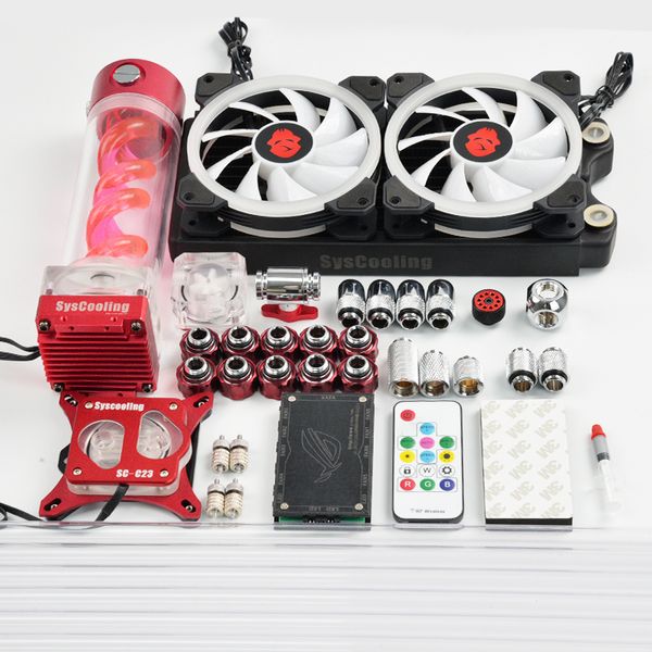 

syscooling water cooling kit hard tube for cpu water cooling system with rgb suport