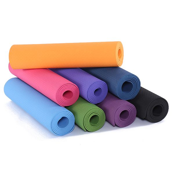 

183*61*0.6cm 1pc new dampproof eco-friendly yoga mats anti-slip blanket tpe gymnastic sport fitness exercise yoga pad unisex