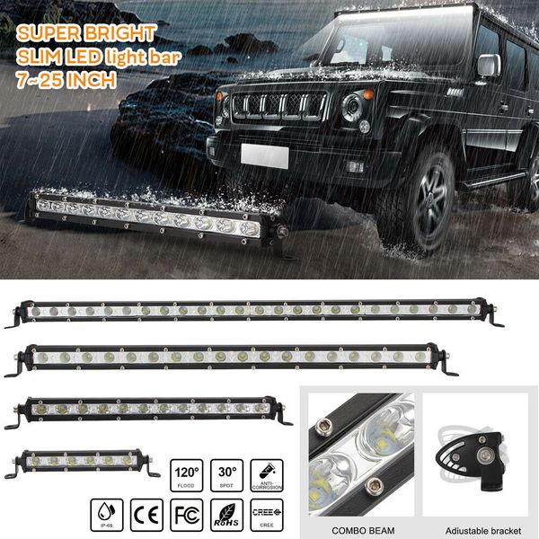 

8/14/20/26 дюймов однорядного slim led work light bar для автомобилей off road truck