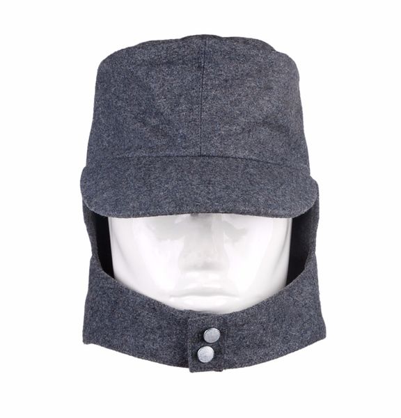 

wwii german wh em officer m43 panzer wool field cap grey in sizes, Blue;gray