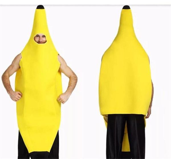 

halloween funny fruits banana superman costumes theme cartoon mascot costumes classic holiday party costume halloween apparel, Red;yellow