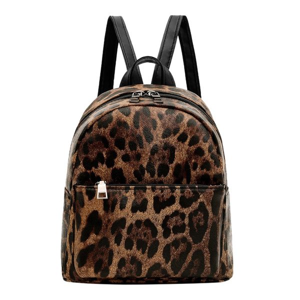 

2019 new snake print back pack mochila mujer women ladies girls fashion leopard students shoulder handbag bag bolsa#35