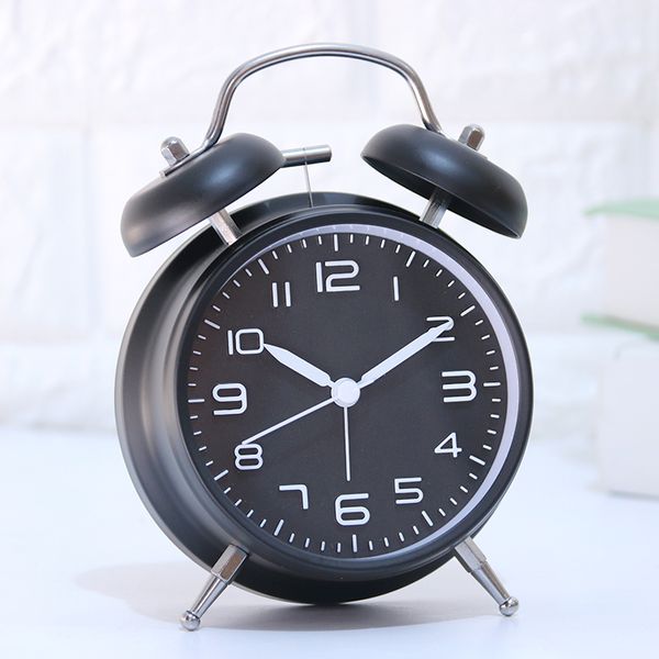 

creative digital antique alarm watch mute night light alarm clock metal bedside relogio despertador digital clock nn50ac