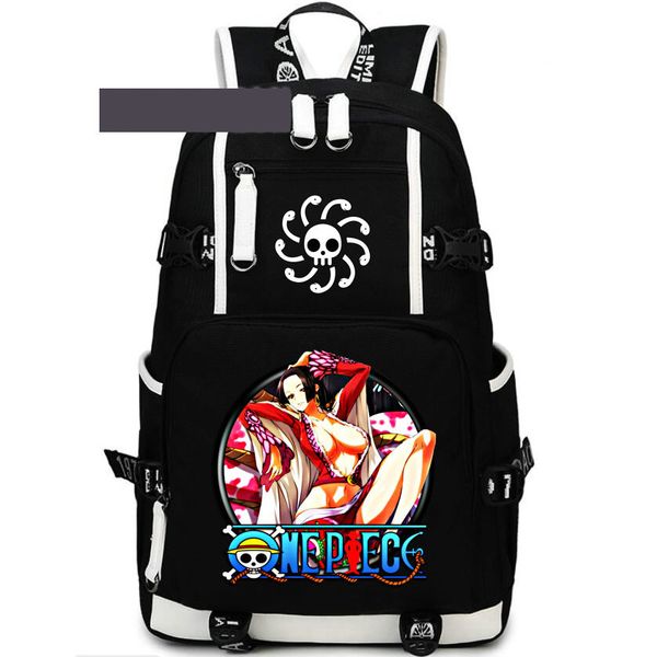 

boa hancock backpack one piece day pack beauty school bag cartoon packsack laprucksack sport schoolbag out door daypack