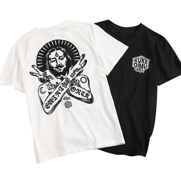 

ready stock-new men's round neck printed casual bottoming shirt - buy 1 get 3 free