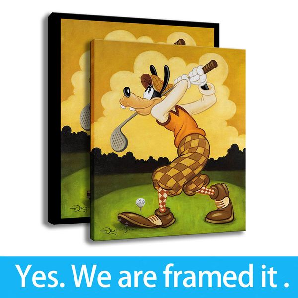 

art prints on canvas tim rogerson how to golf golfing painting decor framed art - ready to hang - framed