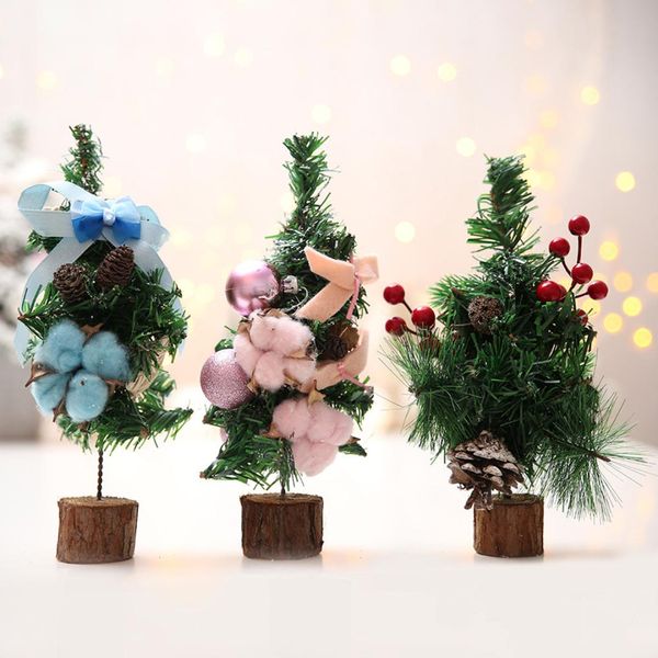 

1pc tablesmall christmas tree deskbonsai tree craft festivel decorations