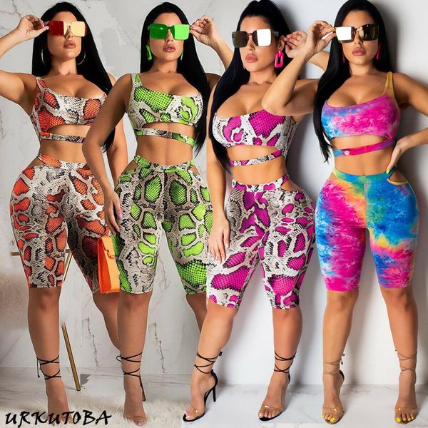 

2pcs womens casual cut out crop shorts outfit clubwear beachwear, White