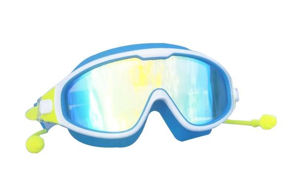 

fashion professional child swimming goggles anti-fog uv kids sports eyewear swimming glasses with earplug for children