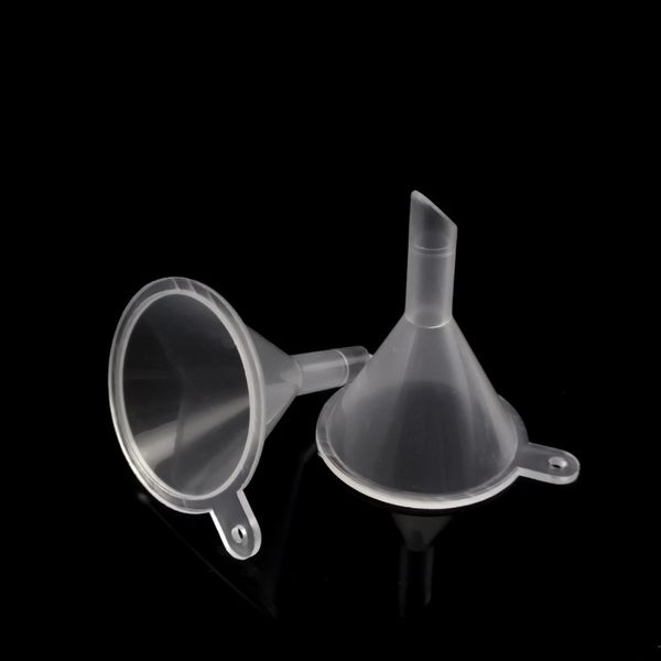 

mini funnel filling empty bottle packing tool for travel plastic mini small funnels for perfume liquid essential