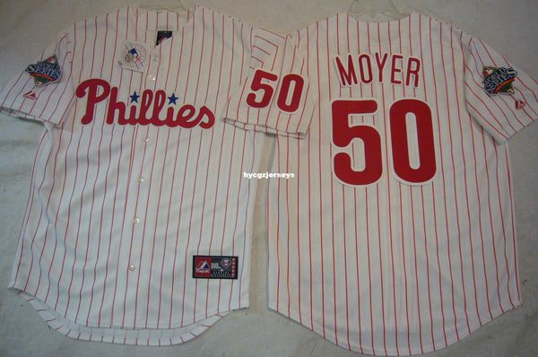 

baseball 2008 pp #50 jamie moyer sewn jersey mens stitched jerseys big and tall size xs-6xl for sale, Black;blue