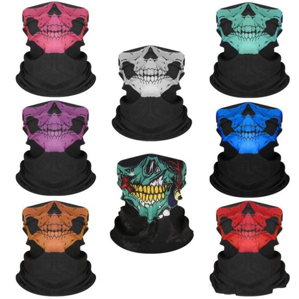 

seamless hip hop skull 120 style bandanas magic headscarf riding mask tube neck face headscarves sport magic headband pick print bandana