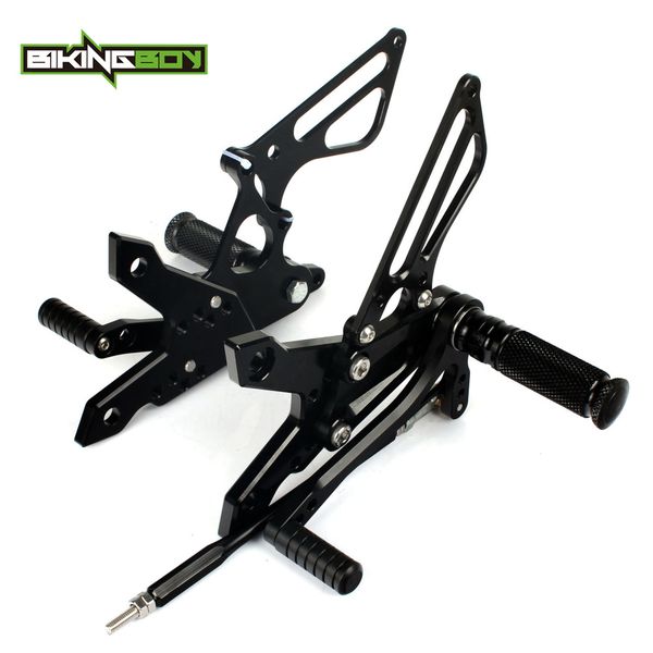 

bikingboy cnc billet aluminium footpegs rear sets rearsets foot rests for z750 z 750 z1000 z 1000 07 08 09 10 11 12 13