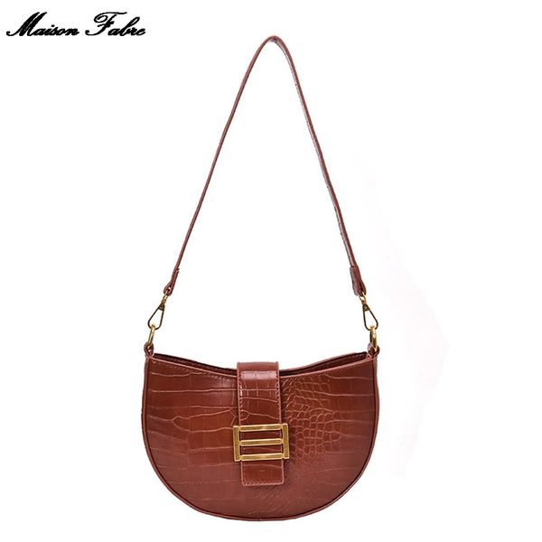 

maison fabre leather crossbody bag 2019 ladies stone pattern shoulder large capacity messenger bag handbag