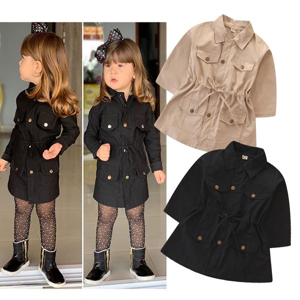 

весна осень куртки для девочек pure color coat дети zipper верхняя одежда детская ветровка красивый черный tops 2-7y, Blue;gray
