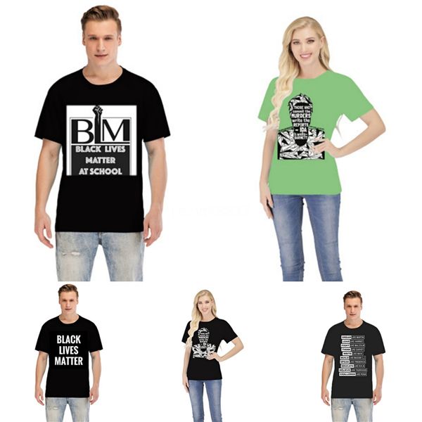 

black lives matter2020 new fashion designer clothes europe italy collaborate roma special edition tshirt men women t shirt casual cotton #61, Gray;blue