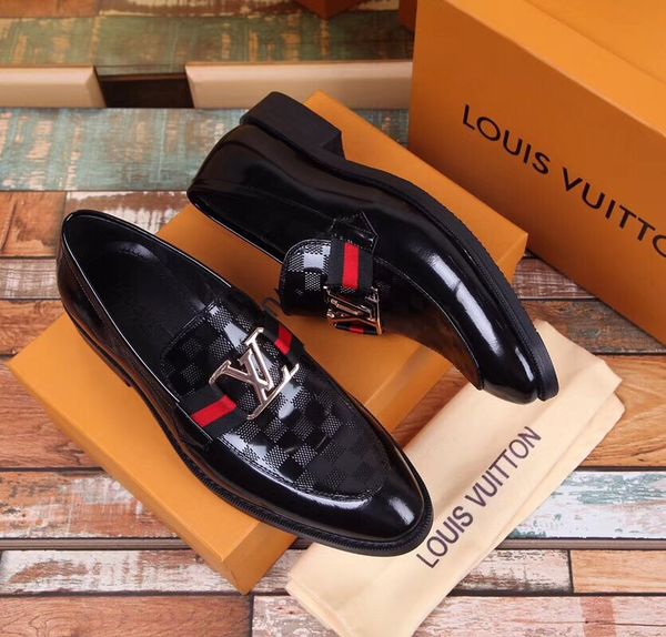 

the new arrival men brand wedding shoes high genuine leather fashion casual business dress shoes men printing sneakers original box, Black