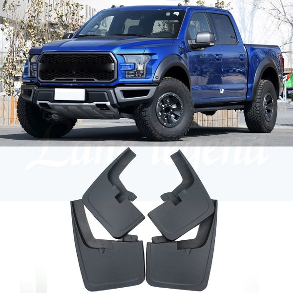 

abs car exterior front rear mudguards mud flaps splash guards decoration trim stickers fender for ford f150 2015 2016 2017 2018