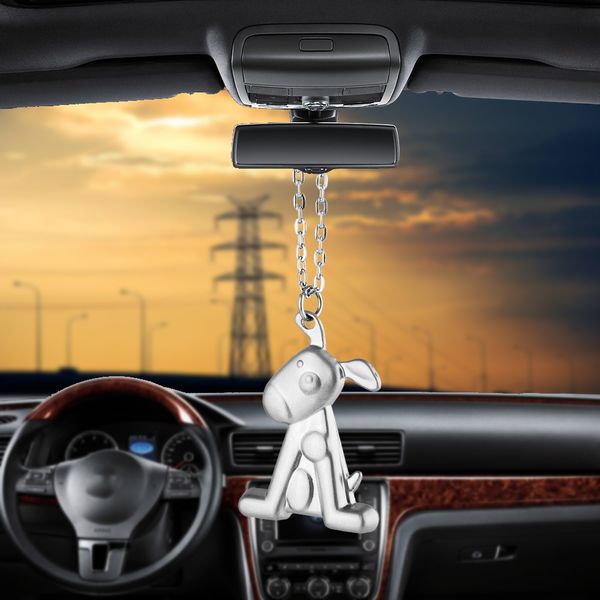 

car pendant ornaments cute dog fashion charms rearview mirror decoration hanging auto decor cars accessories car-styling gifts