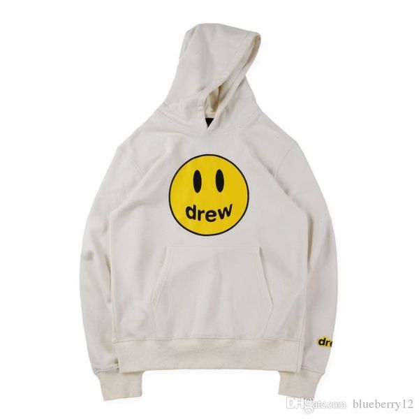 

2020mens и женские толстовки draw house smile printing с длинным рукавом толстовка justin bieber стиль зимние толстовки азиатский размер s-x, Black