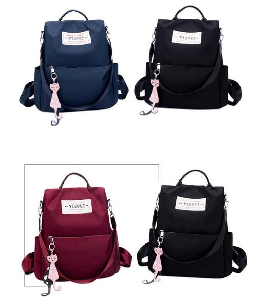

дизайнер моды рюкзак женщины рюкзаки для девочек-подростков с двойной застежкой-молнией оксфорд ткань collage сумки дамы путешествия рюкзак