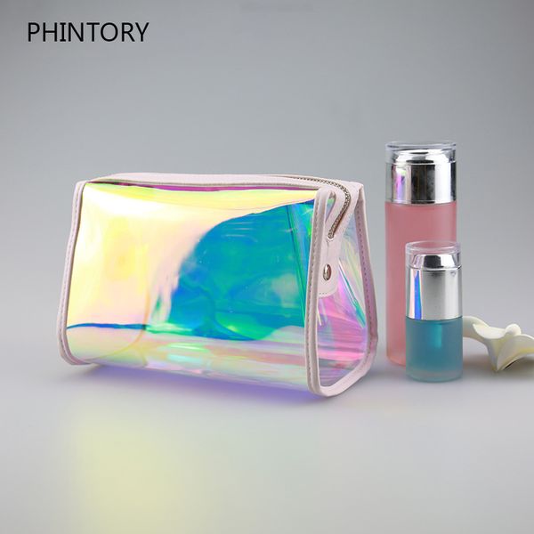 

transparent holographic women candy color clutch designer ladies beach make up bag waterproof toiletry bags