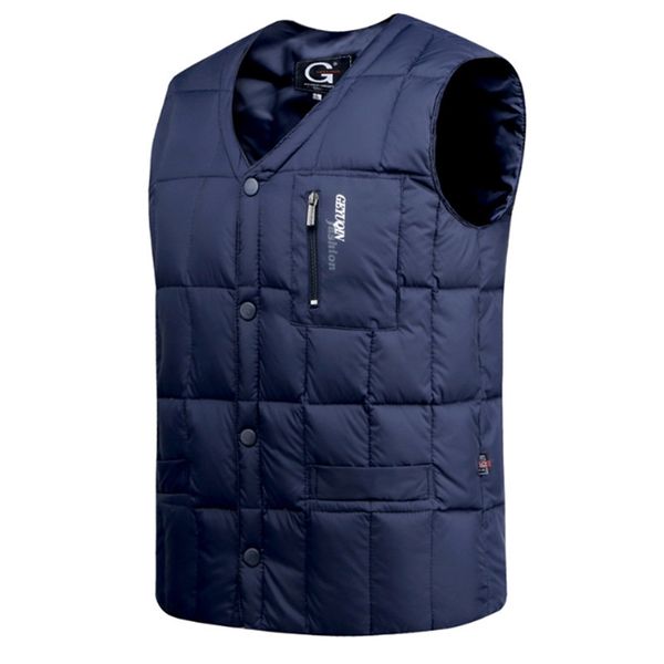 

men's jackets male autumn winter sleeveless jacket thick warm men quality ultralight tank mens white duck down vest casual, Black;brown