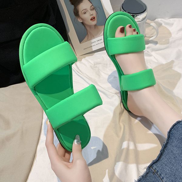 

slippers casual shoes candy colors rubber flip flops slides low slipers women summer hawaiian flat soft 2020 basic, Black