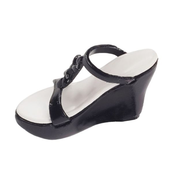 

high-end 1/6 scale platform shoes accessories for 12 inch female action figure body - black