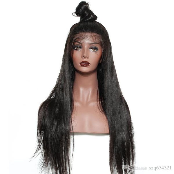 

250% density 13x6 lace front wig silk straight brazilian lace front human hair wigs for women natural black comingbuy remy