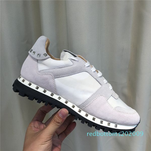 

камуфляжа suede шипованной камуфляж рок бегун кроссовки обувь для женщин, мужчины шпильки случайной дешевле продажи eu36-46 r09, Black